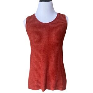 MARLED Burnt Orange Light Sweater Tank Top Vest
